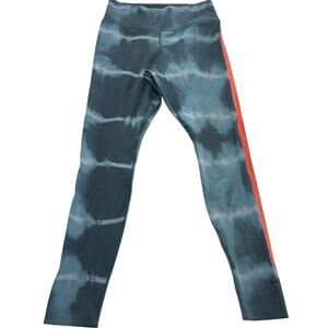 Nike Dri-FIT Leggings Womens Small Blue Tie Dye One Luxe Mid Rise Athletic Pants